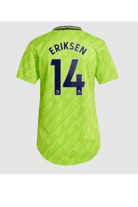 Manchester United Christian Eriksen #14 Voetbaltruitje 3e tenue Dames 2022-23 Korte Mouw